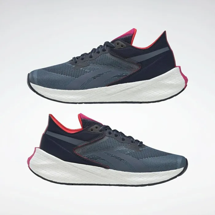Floatride Womens Reebok Floatride Energy Symmetros Running Shoes Vector Navy Blue Slate Pursuit Pink