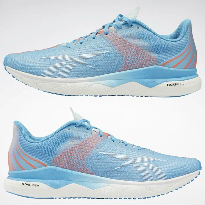 Floatride Womens Reebok Floatride Run Fast 3 Running Shoes Radiant Aqua Orange Flare Ftwr White
