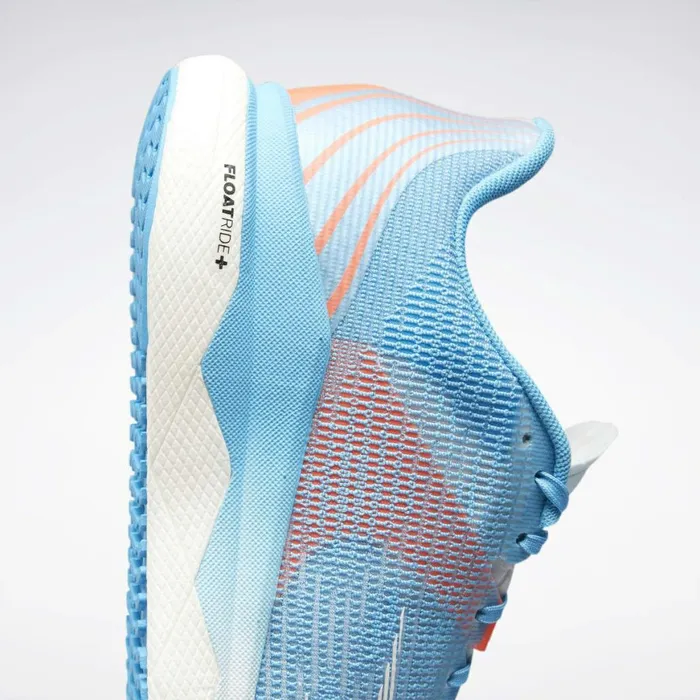 Floatride Womens Reebok Floatride Run Fast 3 Running Shoes Radiant Aqua Orange Flare Ftwr White