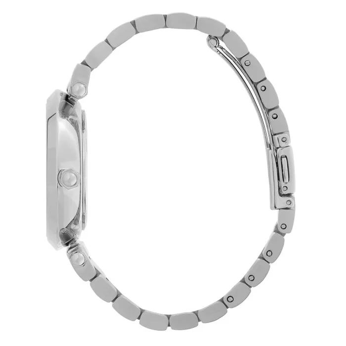 Floral Watches Women Olivia Burton 34mm Floral TBar White and Silver Bracelet Watch