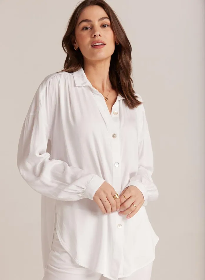 Flowy Beach Shirt 8211 White Women Bella Dahl Button Down