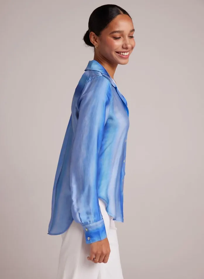 Flowy Button Down 8211 Marina Haze Print Women Bella Dahl Long Sleeve Flowy Button Down 8211 Marina Haze Print Women Bella Dahl Long Sleeve