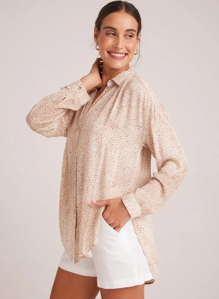 Flowy Shirt 8211 Salvador Sand Print Women Bella Dahl Button Down Flowy Shirt 8211 Salvador Sand Print Women Bella Dahl Button Down