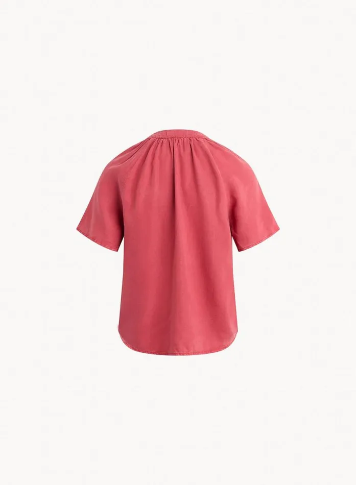 Flowy Short Sleeve Pullover 8211 Riviera Red Women Bella Dahl Short Sleeve Flowy Short Sleeve Pullover 8211 Riviera Red Women Bella Dahl Short Sleeve