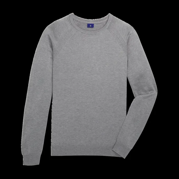 FootJoy Base MidLayers Men Crewneck Sweater Heather Grey