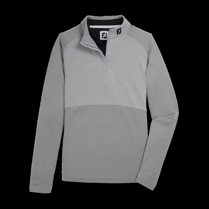 FootJoy Base MidLayers Women Heather Block HalfZip MidLayer 8211 FJ Tour Collar Grey FootJoy Base MidLayers Women Heather Block HalfZip MidLayer 8211 FJ Tour Collar Grey
