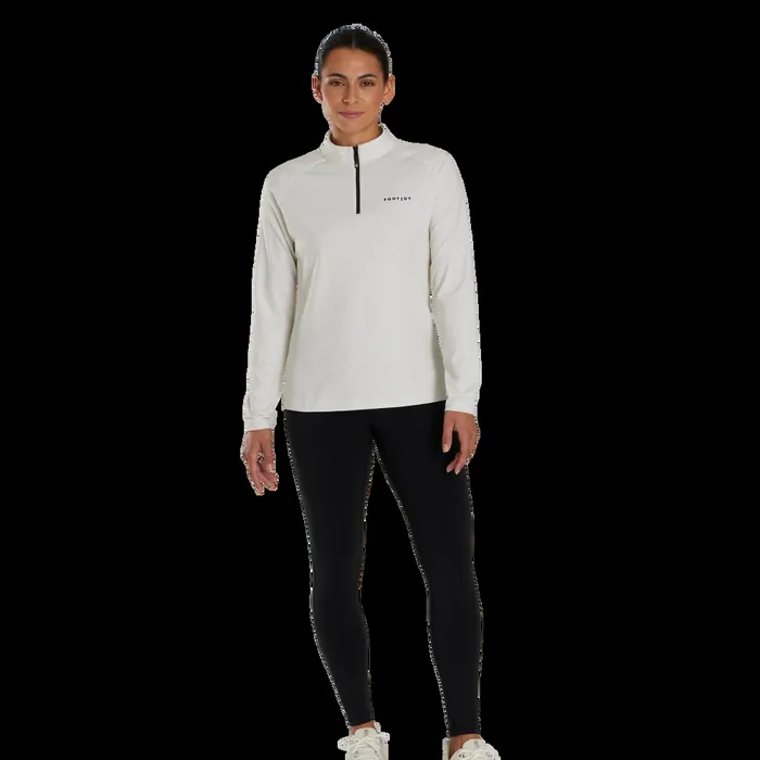FootJoy Base MidLayers Women QuarterZip Rib MidLayer Birchwood FootJoy Base MidLayers Women QuarterZip Rib MidLayer Birchwood