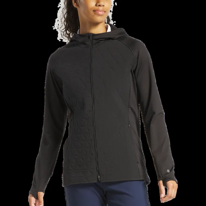 FootJoy Base MidLayers Women ThermoSeries FullZip Hoodie Black