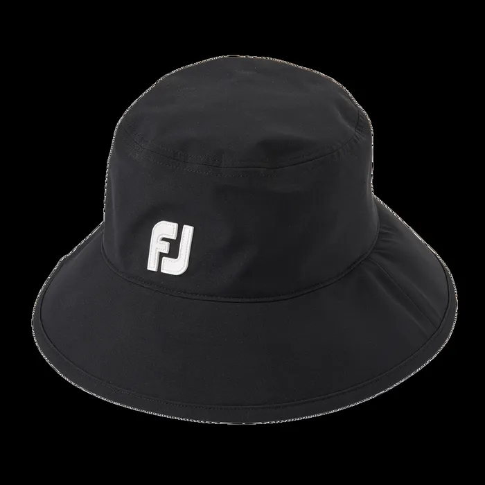 FootJoy Headwear WomenMen DryJoys Tour Golf Bucket Rain Hat Black