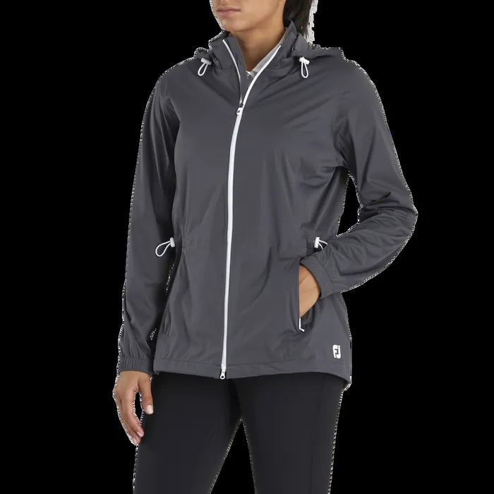 FootJoy Outer Layers Women HydroKnit Rain Jacket Charcoal