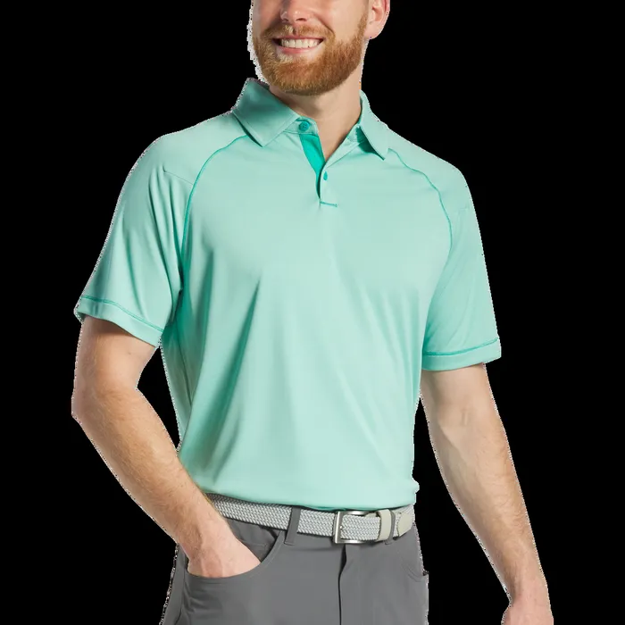 FootJoy Shirts Men Geo Jacquard Emerald White FootJoy Shirts Men Geo Jacquard Emerald White