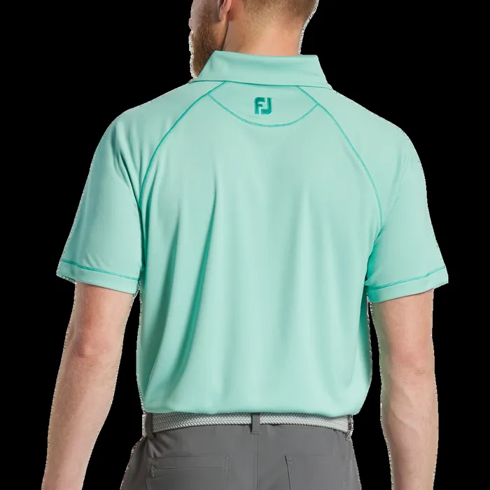 FootJoy Shirts Men Geo Jacquard Emerald White FootJoy Shirts Men Geo Jacquard Emerald White