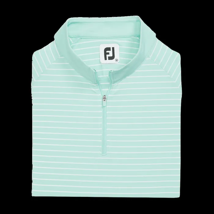 FootJoy Shirts Women QuarterZip Long Sleeve Sun Protection Aqua FootJoy Shirts Women QuarterZip Long Sleeve Sun Protection Aqua