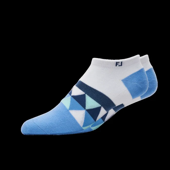 FootJoy Socks Women ProDry Lightweight Fashion Low Cut White Blue Navy