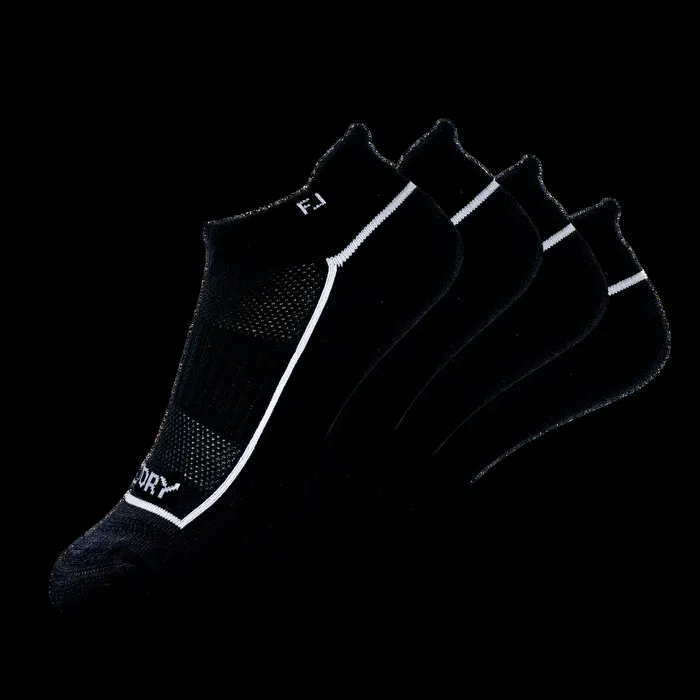 FootJoy Socks Women ProDry Roll Tab 2Pack Black