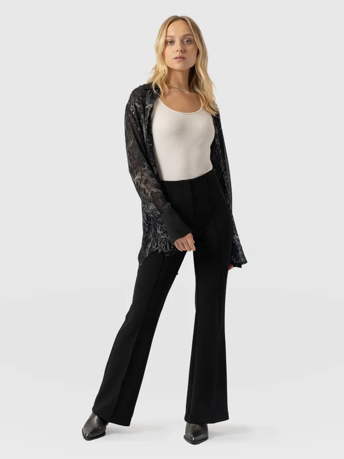 Freya Flared Pant 8211 Black Black Women Saint And Sofia Pants