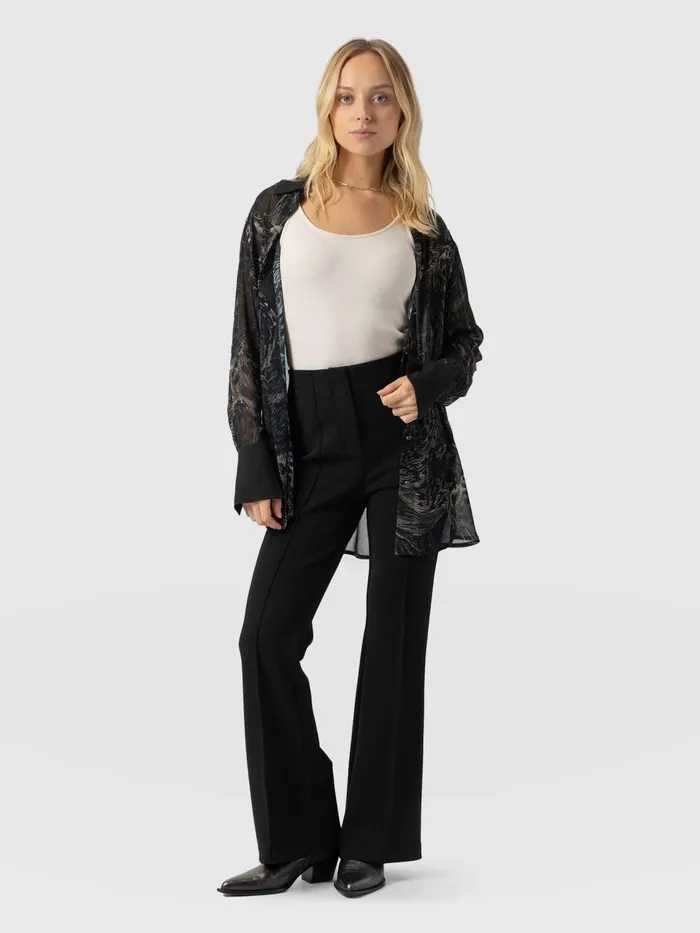 Freya Flared Pant 8211 Black Black Women Saint And Sofia Pants