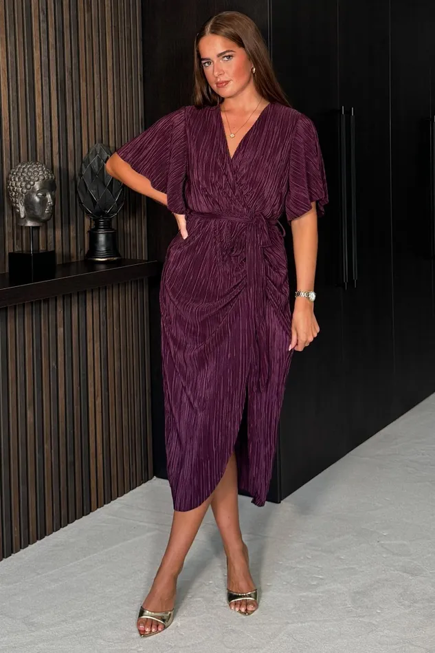 Girl In Mind Bodycon Dresses Tabby Plum Ruched Midi Dress 8211 Women
