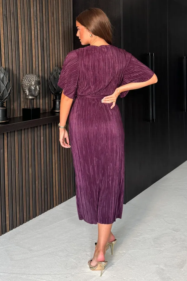 Girl In Mind Bodycon Dresses Tabby Plum Ruched Midi Dress 8211 Women