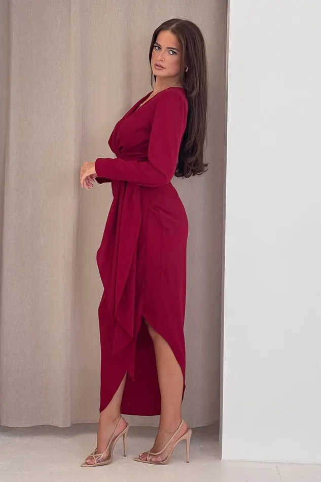 Girl In Mind Maxi Dresses Bria Berry Wrap Maxi Dress 8211 Women