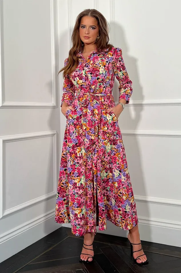 Girl In Mind Shirt Dresses Angela Multi Floral Long Sleeve Shirt Dress 8211 Women Girl In Mind Shirt Dresses Angela Multi Floral Long Sleeve Shirt Dress 8211 Women