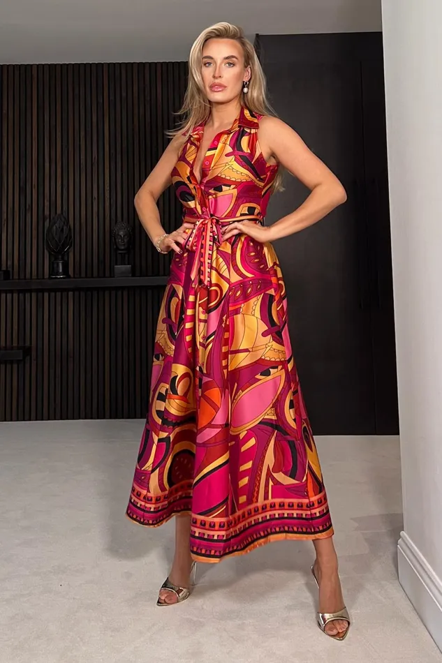Girl In Mind Shirt Dresses Rhia Sleeveless Border Print Shirt Maxi Dress 8211 Women Girl In Mind Shirt Dresses Rhia Sleeveless Border Print Shirt Maxi Dress 8211 Women