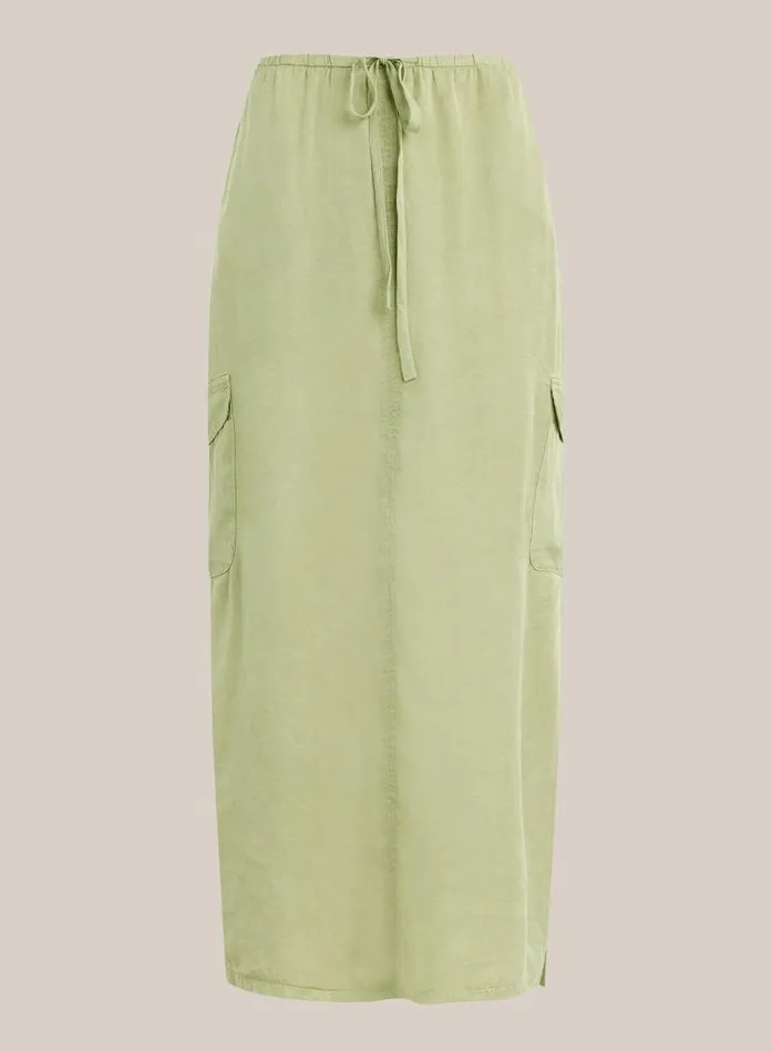 Goldie Bellow Pocket Cargo Skirt 8211 Khaki Army Women Bella Dahl Skirts