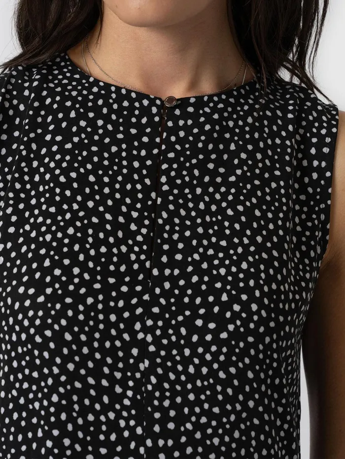 Greenwich Dress 8211 Black Spot Tencel Black Spot Tencel Women Saint And Sofia Dresses