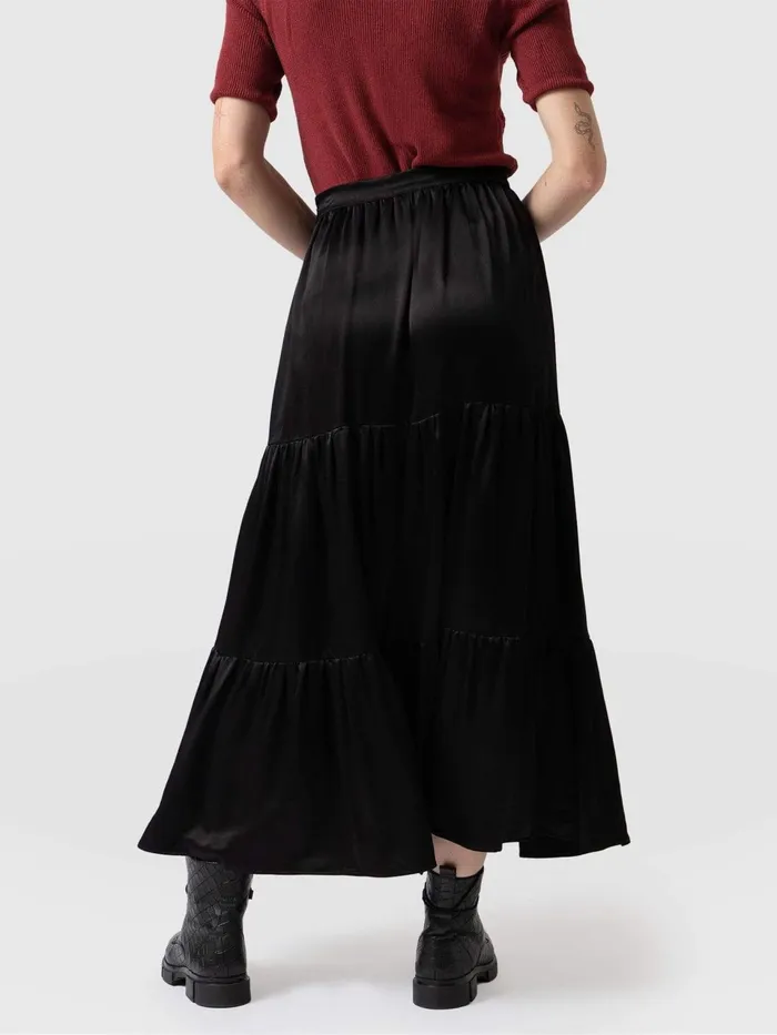 Greenwich Skirt 8211 Gloss Black Gloss Black Women Saint And Sofia Skirts