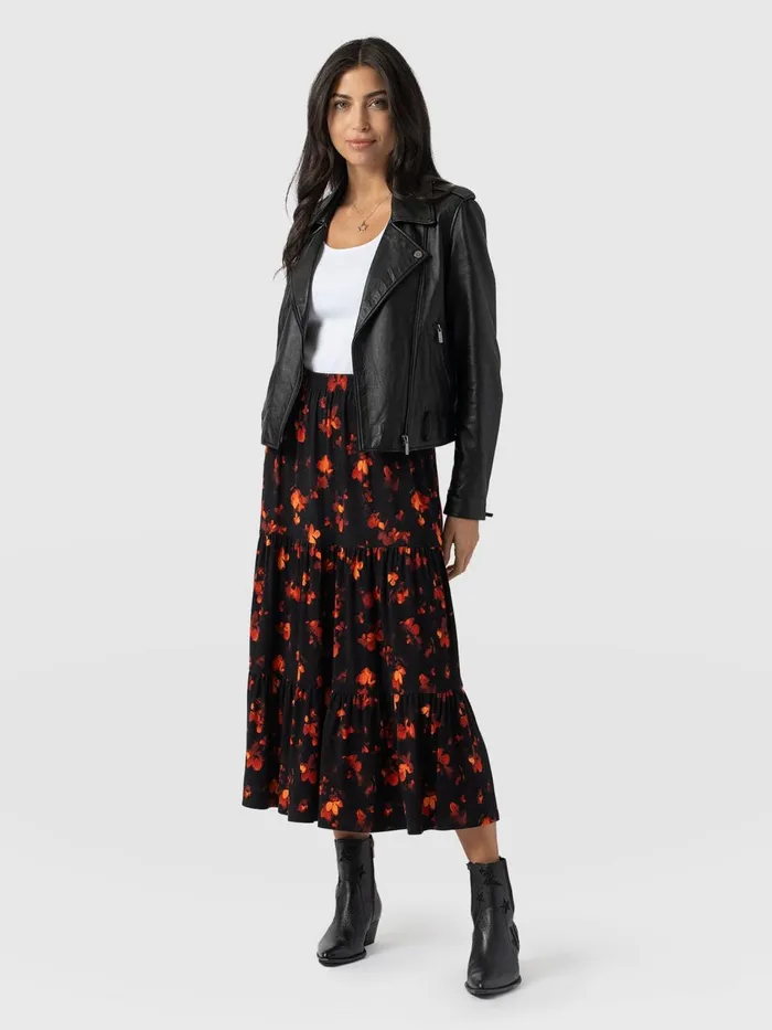 Greenwich Skirt 8211 Red Aurora Red Aurora Women Saint And Sofia Skirts