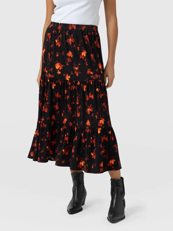 Greenwich Skirt 8211 Red Aurora Red Aurora Women Saint And Sofia Skirts