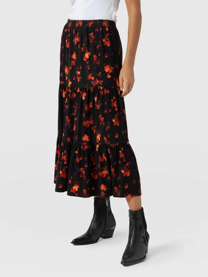 Greenwich Skirt 8211 Red Aurora Red Aurora Women Saint And Sofia Skirts