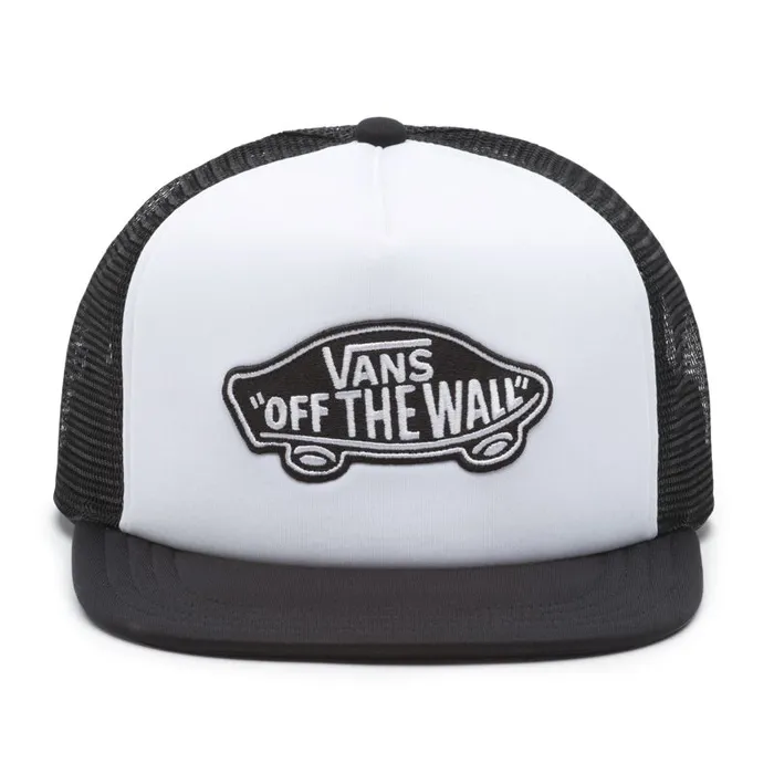 Hats and Beanies Men Vans Classic Patch Trucker Hat Whiteblack
