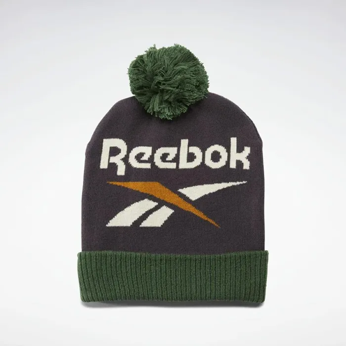 Hats MensWomens Reebok Classics Winter Escape Beanie Midnight Shadow