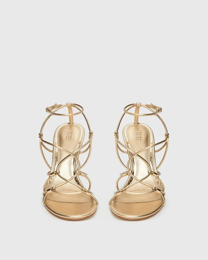 Heels and Wedges Women PAIGE Varya Wedge 8211 Dark Gold Leather Heels and Wedges Women PAIGE Varya Wedge 8211 Dark Gold Leather