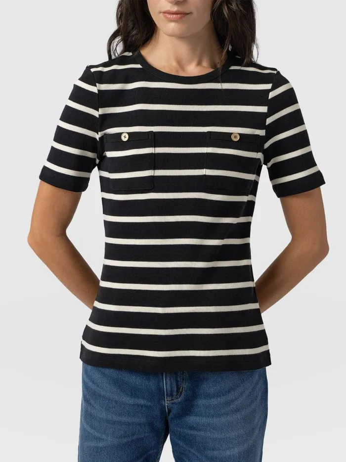 Helena Tee 8211 Stripe Stripe Women Saint And Sofia TShirts and Tanks