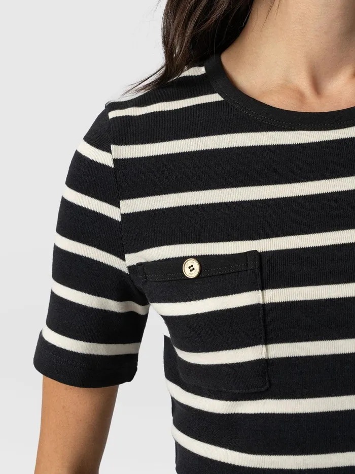 Helena Tee 8211 Stripe Stripe Women Saint And Sofia TShirts and Tanks
