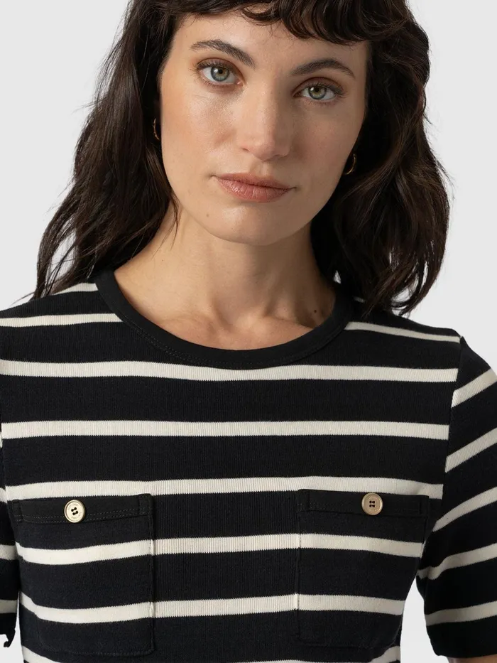Helena Tee 8211 Stripe Stripe Women Saint And Sofia TShirts and Tanks