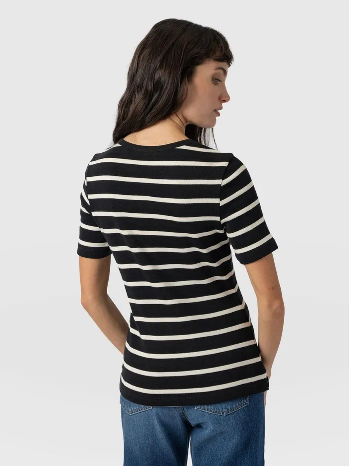 Helena Tee 8211 Stripe Stripe Women Saint And Sofia TShirts and Tanks