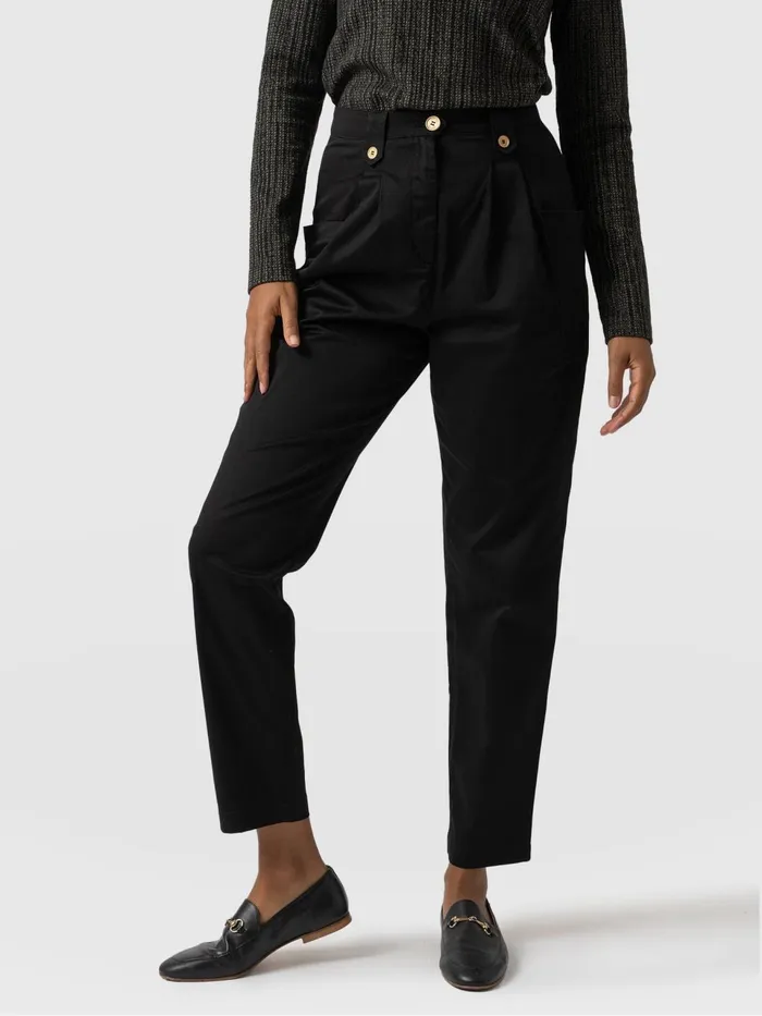 High Waisted Cargo Pant 8211 Black Black Women Saint And Sofia Pants