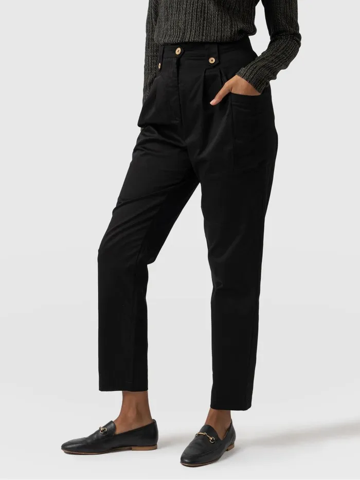 High Waisted Cargo Pant 8211 Black Black Women Saint And Sofia Pants