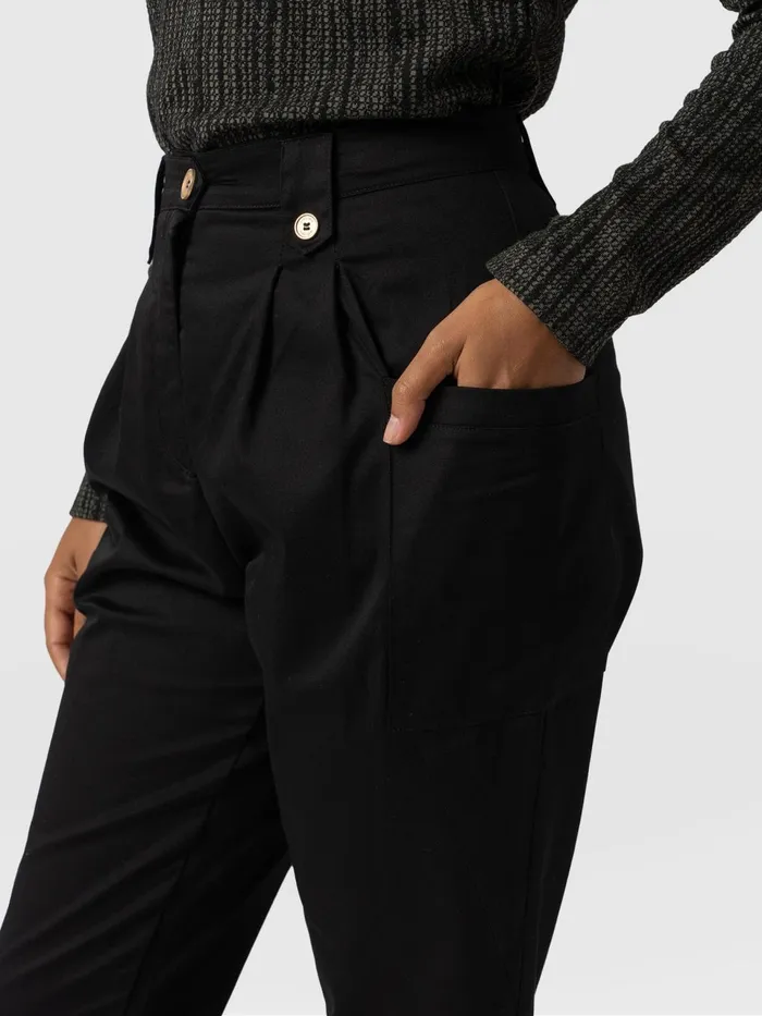 High Waisted Cargo Pant 8211 Black Black Women Saint And Sofia Pants