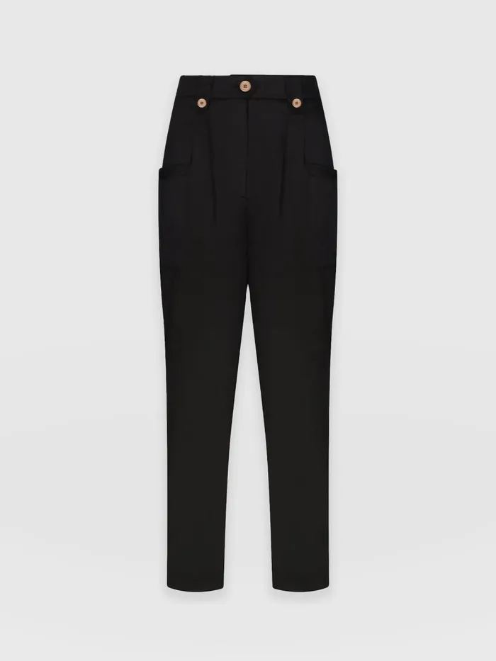 High Waisted Cargo Pant 8211 Black Black Women Saint And Sofia Pants