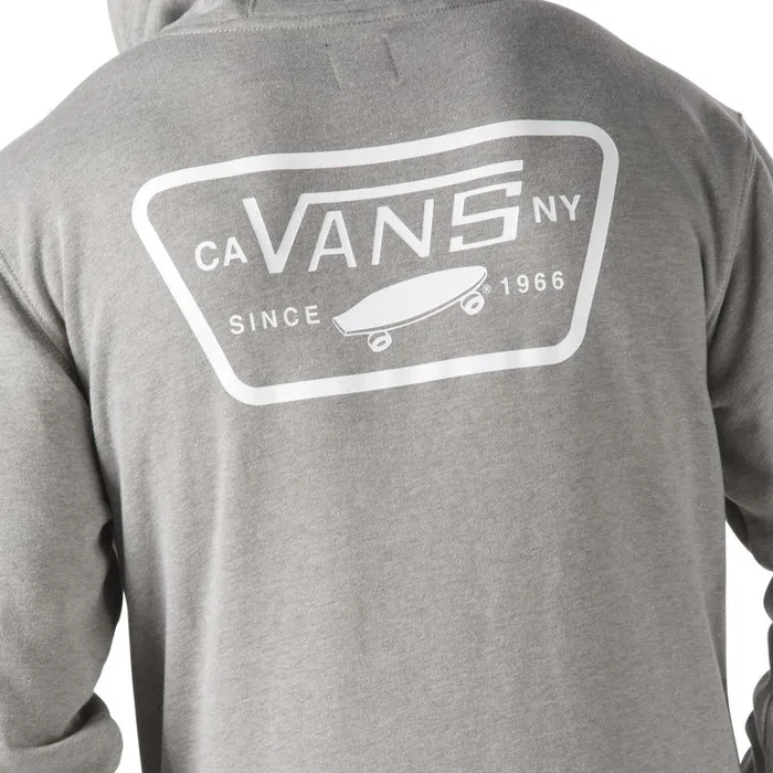 Hoodies and Jackets Men Vans Full Patched Pullover Hoodie Cement Heather Hoodies and Jackets Men Vans Full Patched Pullover Hoodie Cement Heather