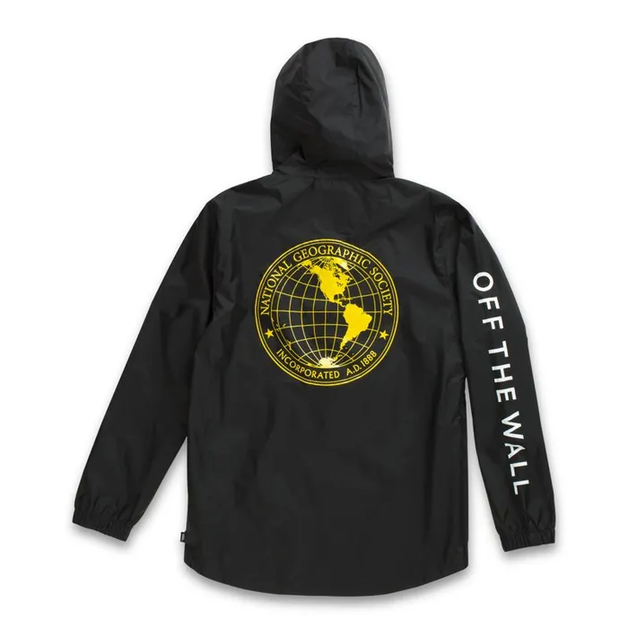 Hoodies and Jackets Men Vans National Geographic Anorak Jacket Black