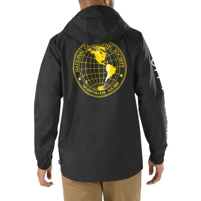 Hoodies and Jackets Men Vans National Geographic Anorak Jacket Black