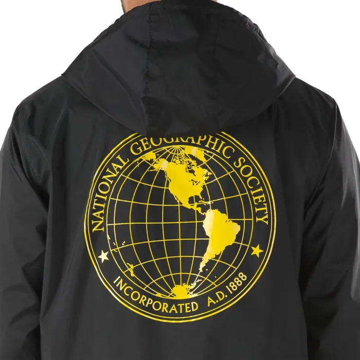 Hoodies and Jackets Men Vans National Geographic Anorak Jacket Black