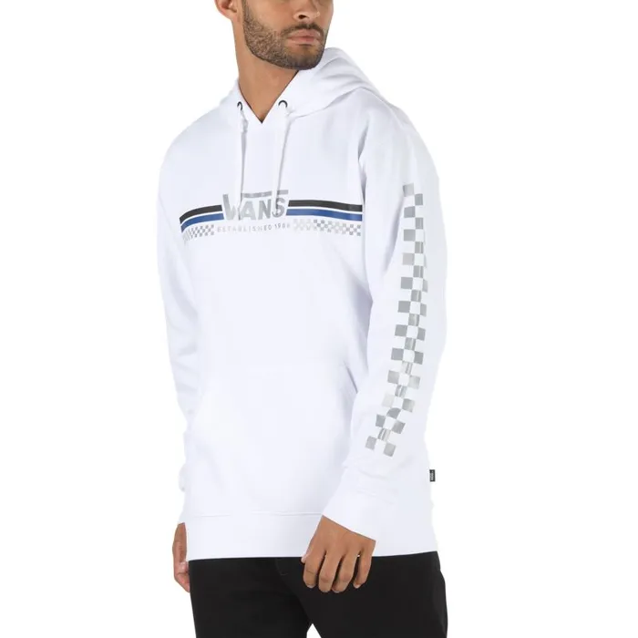 Hoodies and Jackets Men Vans Sporty Pullover Hoodie White