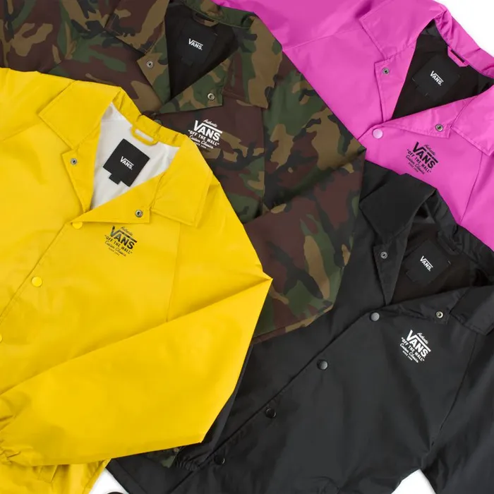 Hoodies and Jackets Men Vans Torrey Coaches Jacket Blackwhite