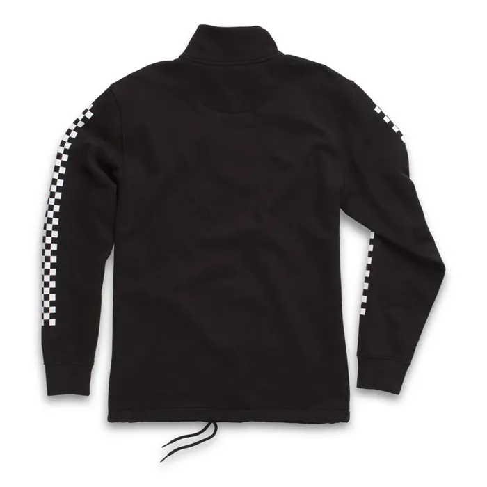 Hoodies and Jackets Men Vans Versa Quarter Zip Pullover Blackcheckerboard Hoodies and Jackets Men Vans Versa Quarter Zip Pullover Blackcheckerboard